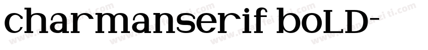 charmanserif boLD字体转换